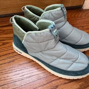 LL Bean Quilted Slip-On Ankle Boot